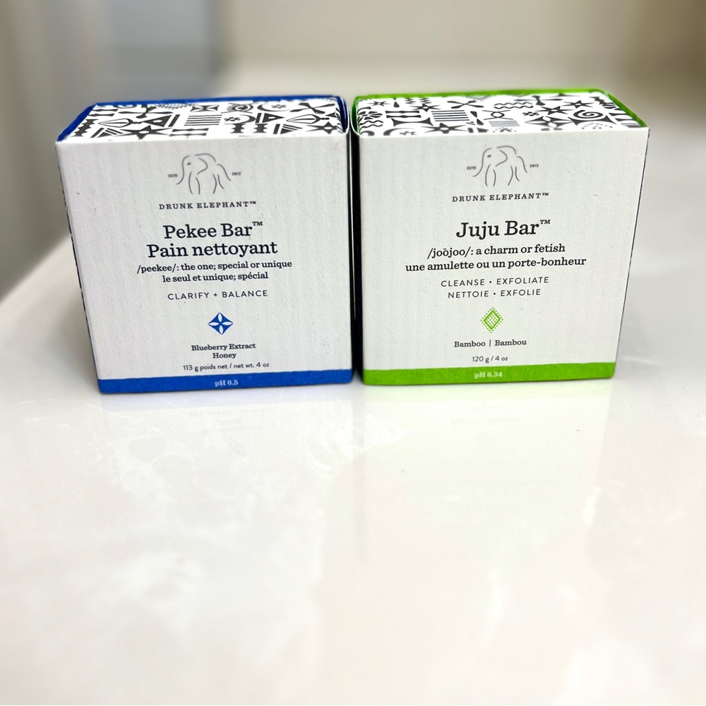 Drunk Elephant Juju and Pekee Bars (Full Size - 4oz)